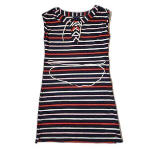 Tommy Hilfiger Nautical Stripe Dress – Women’s Small, Sleeveless Rope Belt